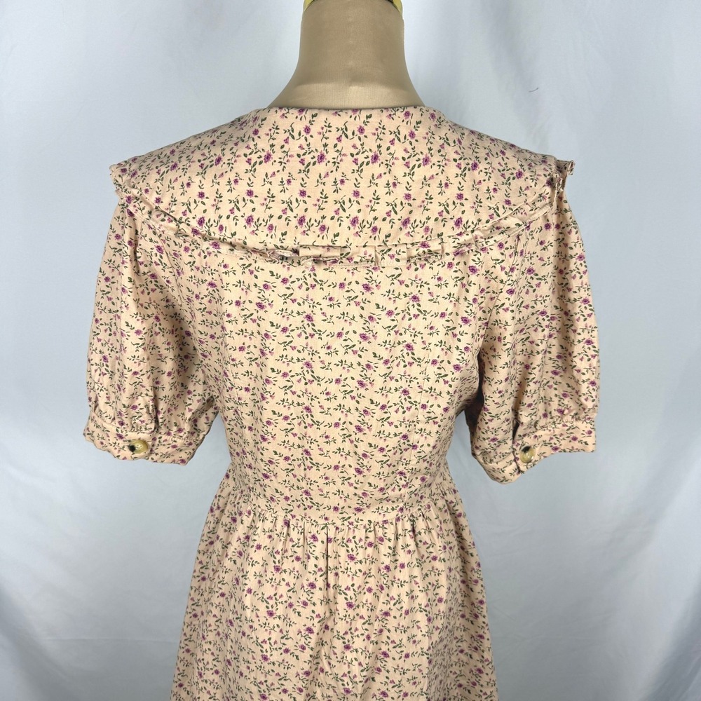 NWOT English Factory Statement Collar Floral Cottagecore Mini Dress Size Medium - Picture 6 of 12